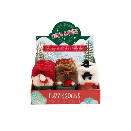 COZY CUTIES Winter/Christmas Fuzzy Socks Polyster X-SOCK2